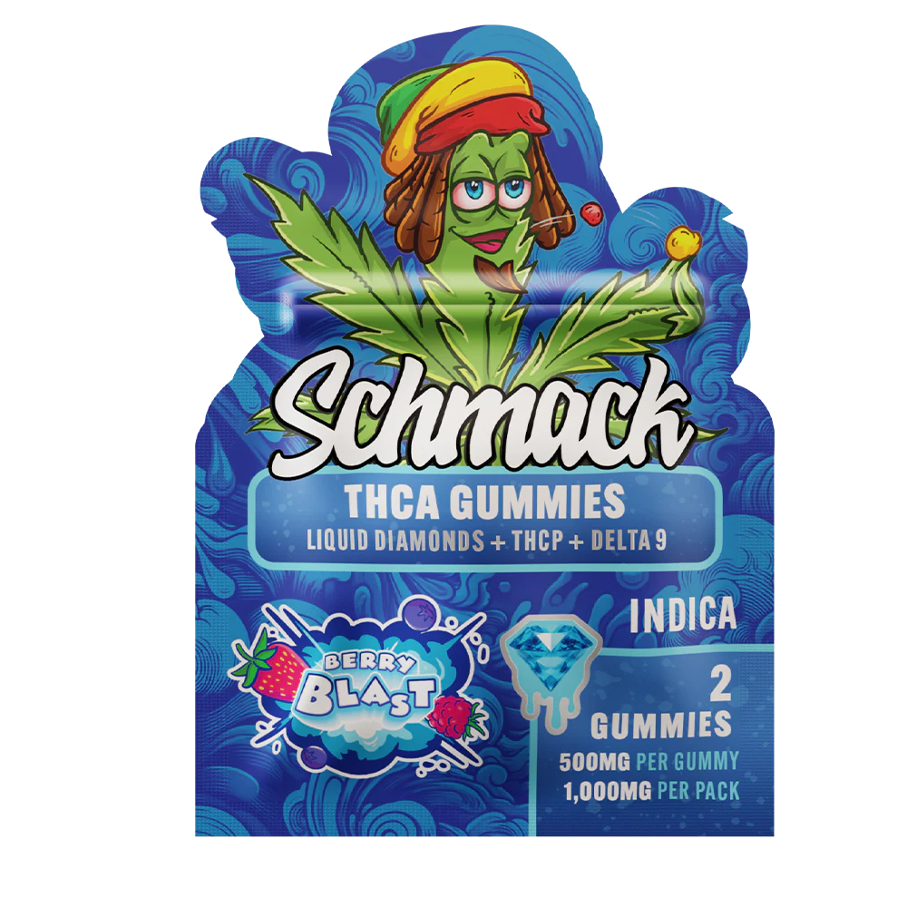 Schmack 2ct Gummies – 500mg THCa Edibles with Delta 9 + THC-P