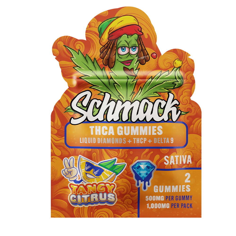 Schmack 2ct Gummies – 500mg THCa Edibles with Delta 9 + THC-P