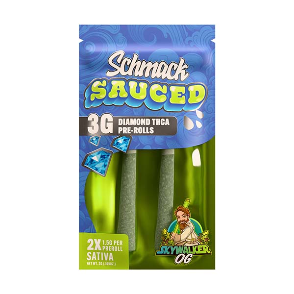 Schmack Sauced Diamond – 2ct (3g Total) THCa Pre-Rolls