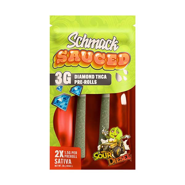 Schmack Sauced Diamond – 2ct (3g Total) THCa Pre-Rolls