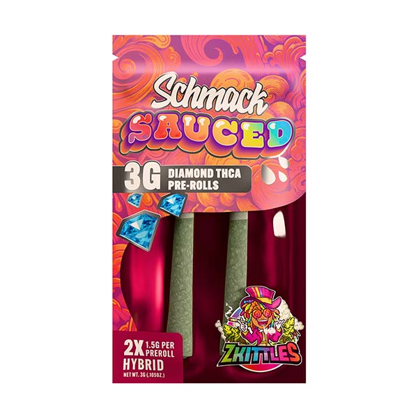 Schmack Sauced Diamond – 2ct (3g Total) THCa Pre-Rolls