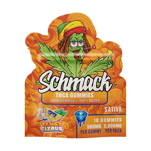 Schmack 10ct Gummies – 500mg THCa Edibles with Delta 9 + THC-P